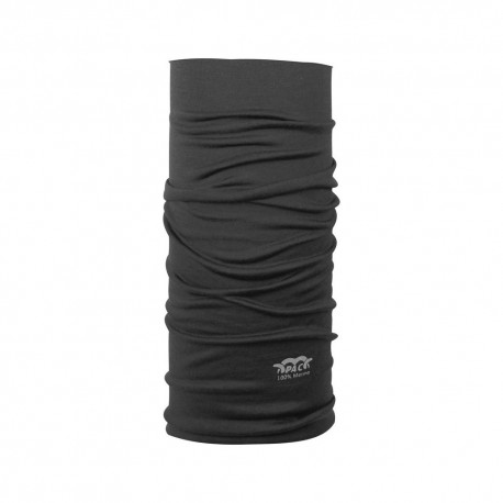 Pac Sciarpa A Tubo Merino Wool Total Nero Uomo