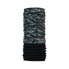 Sciarpa A Tubo Recycled Fleece Camo Ash