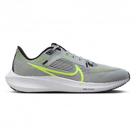 Nike Pegasus 40 Wolf Grigio Volt - Scarpe Running Uomo