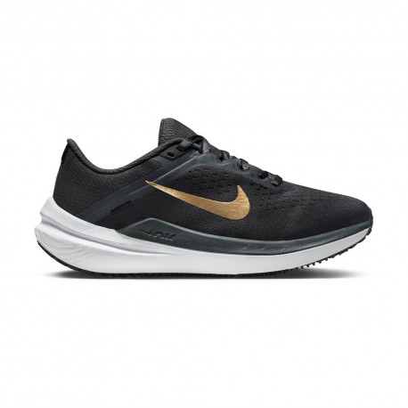 Nike Winflo 10 Anthracite Metallico Oro - Scarpe Running Donna