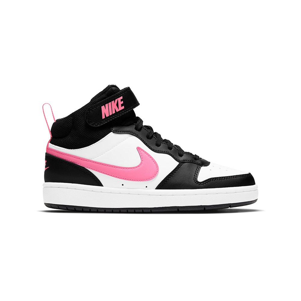 Nike Court Borought Mid 2 Gs Bianco Rosa - Sneakers Bambina EUR 40 / US 7Y