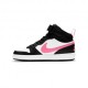 Nike Court Borought Mid 2 Gs Bianco Rosa - Sneakers Bambina