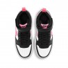 Nike Court Borought Mid 2 Gs Bianco Rosa - Sneakers Bambina