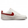 Nike Court Vision Low Next Bianco Rosso - Sneakers Donna