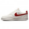 Nike Court Vision Low Next Bianco Rosso - Sneakers Donna