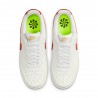 Nike Court Vision Low Next Bianco Rosso - Sneakers Donna