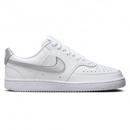 Nike Court Vision Low Next Bianco Argento - Sneakers Donna