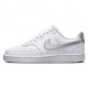 Nike Court Vision Low Next Bianco Argento - Sneakers Donna