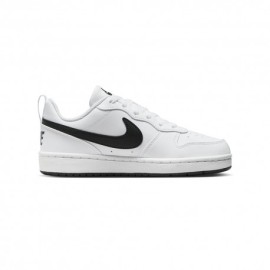 Nike Court Borough Low Recraft Gs Bianco Nero - Sneakers Bambino