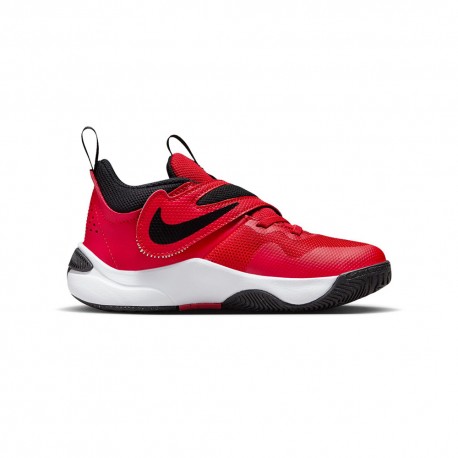 Nike Team Hustle D 11 Ps Rosso Bianco - Scarpe Basket Bambino