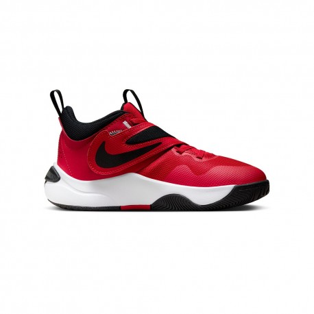 Nike Team Hustle D 11 Gs Rosso Bianco - Scarpe Basket Bambino