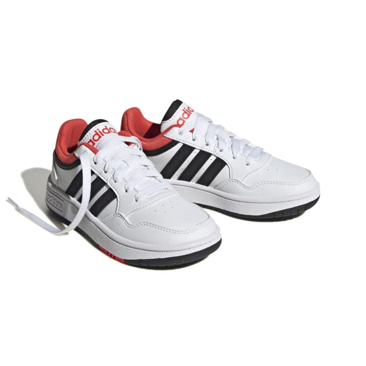 ADIDAS Hoops 3.0 K Gs Bianco Nero - Sneakers Bambino