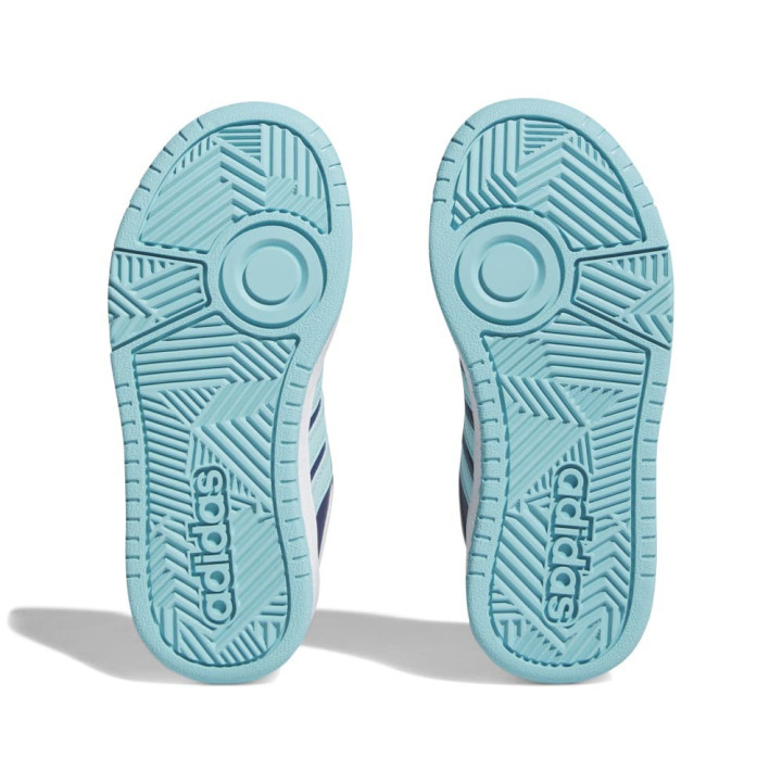 ADIDAS Hoops 3.0 K Gs Blu Azzurro - Sneakers Bambino