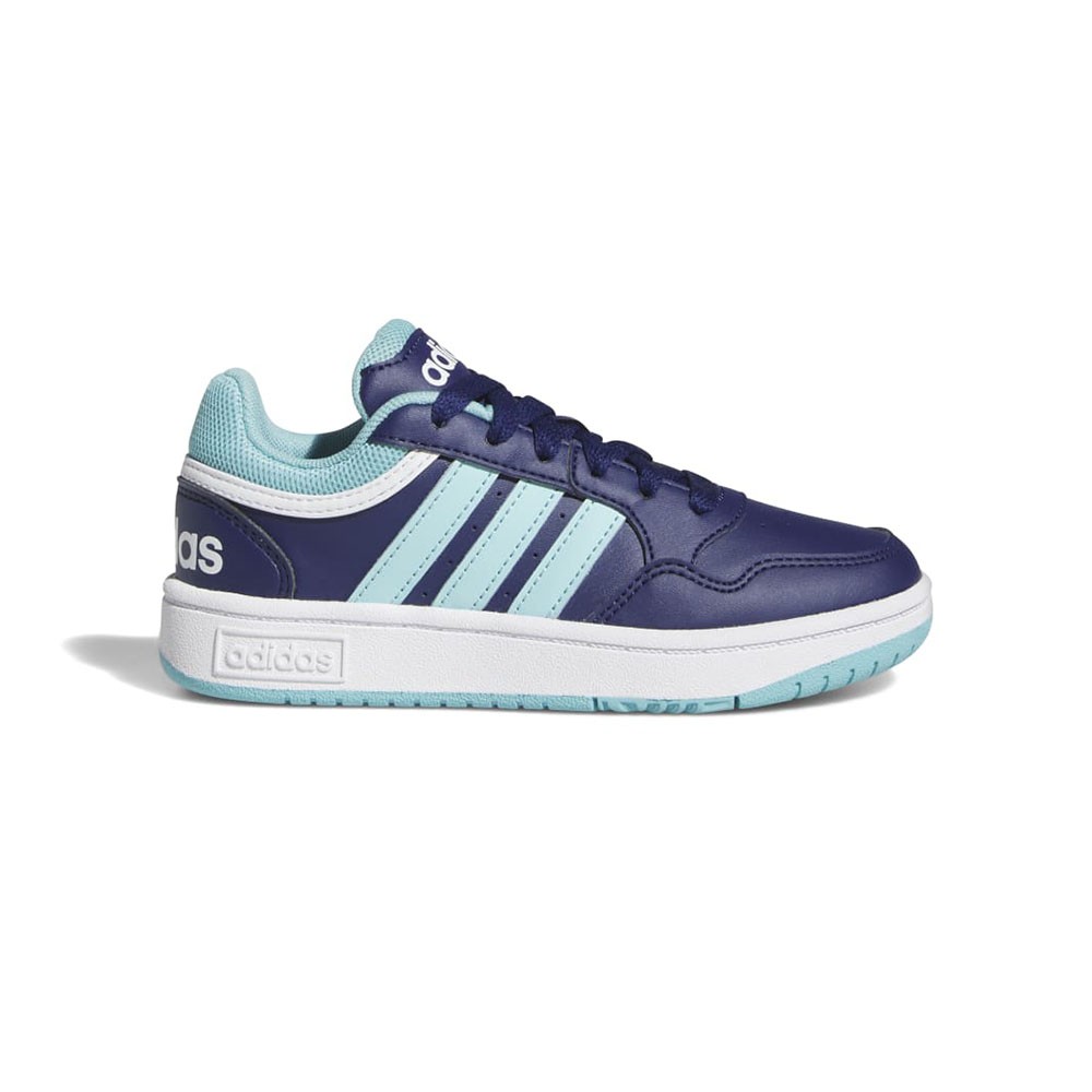 ADIDAS Hoops 3.0 K Gs Blu Azzurro - Sneakers Bambino EUR 40 / UK 6,5