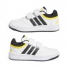 ADIDAS Hoops 3.0 Cf C Ps Bianco Nero Giallo - Sneakers Bambino