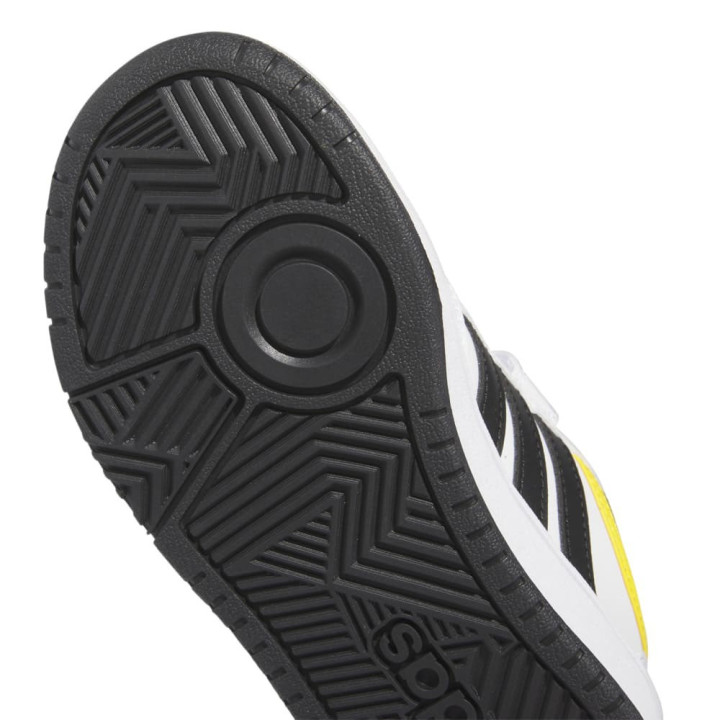 ADIDAS Hoops 3.0 Cf C Ps Bianco Nero Giallo - Sneakers Bambino