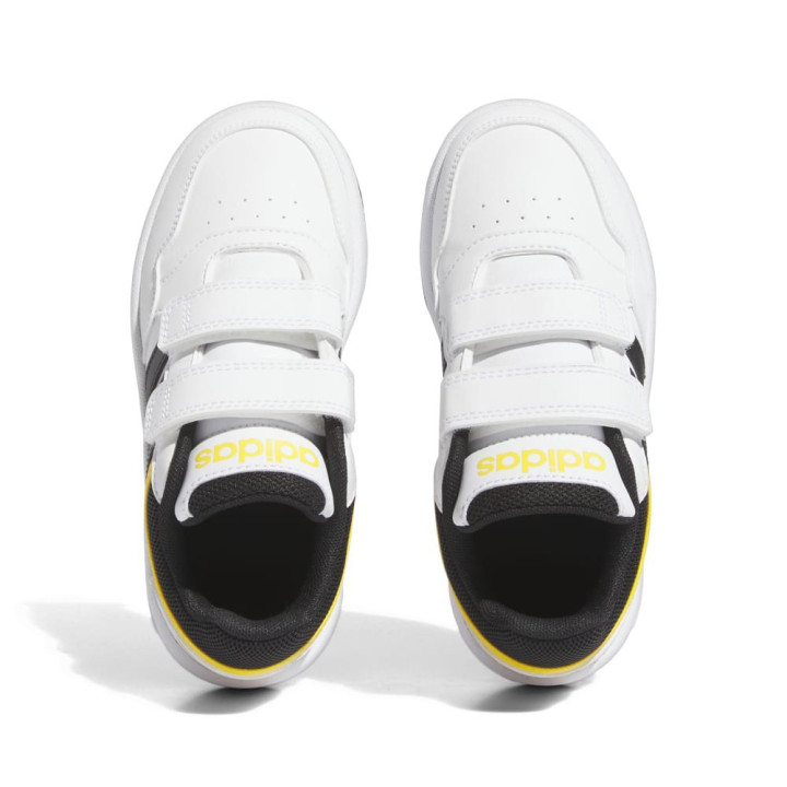 ADIDAS Hoops 3.0 Cf C Ps Bianco Nero Giallo - Sneakers Bambino