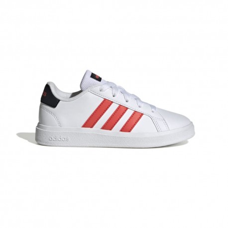 ADIDAS Grand Court 2.0 K Gs Bianco Rosso - Scarpe Ginnastica Bambino