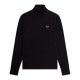 Fred Perry Maglia Dolcevita Logo Nero Uomo