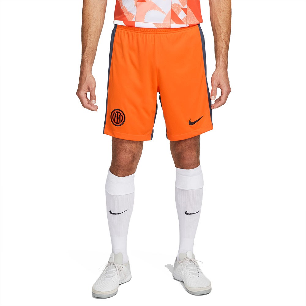 Nike Pantaloncini Calcio Inter 23 24 Tihrd Arancio Blu Uomo