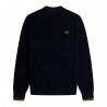 Fred Perry Maglioncino Girocollo Blu Uomo