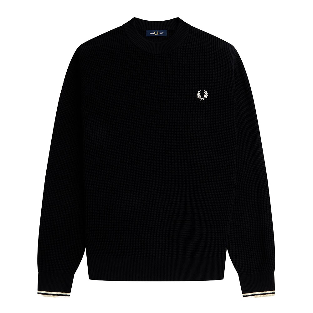 Fred Perry Maglioncino Girocollo Nero Uomo M