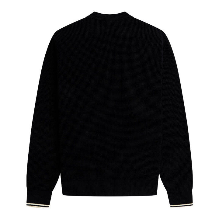 Fred Perry Maglioncino Girocollo Nero Uomo