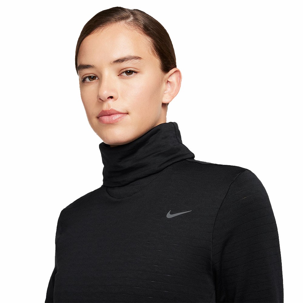 Nike Maglia Running Manica Lunga Collo Alto Element Nero Donna Acquista online su Sportland