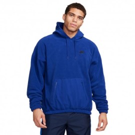 Nike Felpa Con Cappuccio Polar Blu Uomo