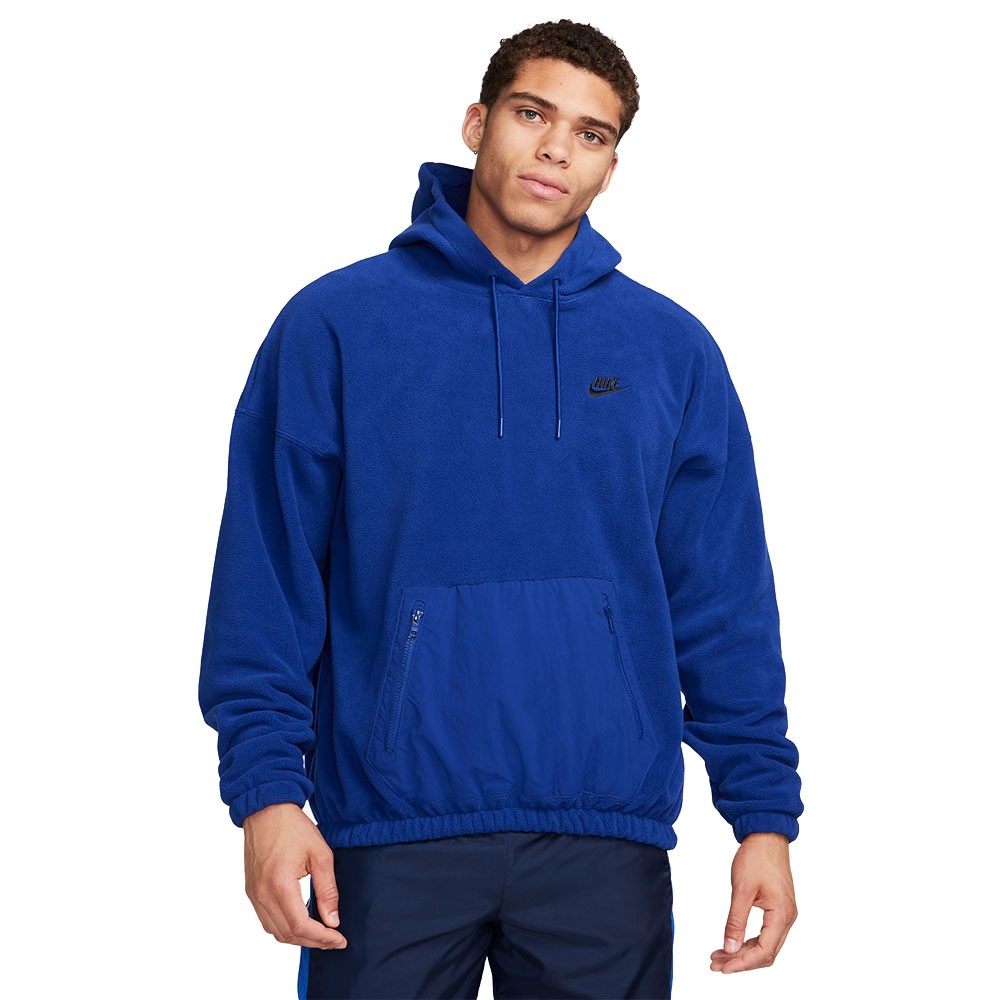 Image of Nike Felpa Con Cappuccio Polar Blu Uomo M