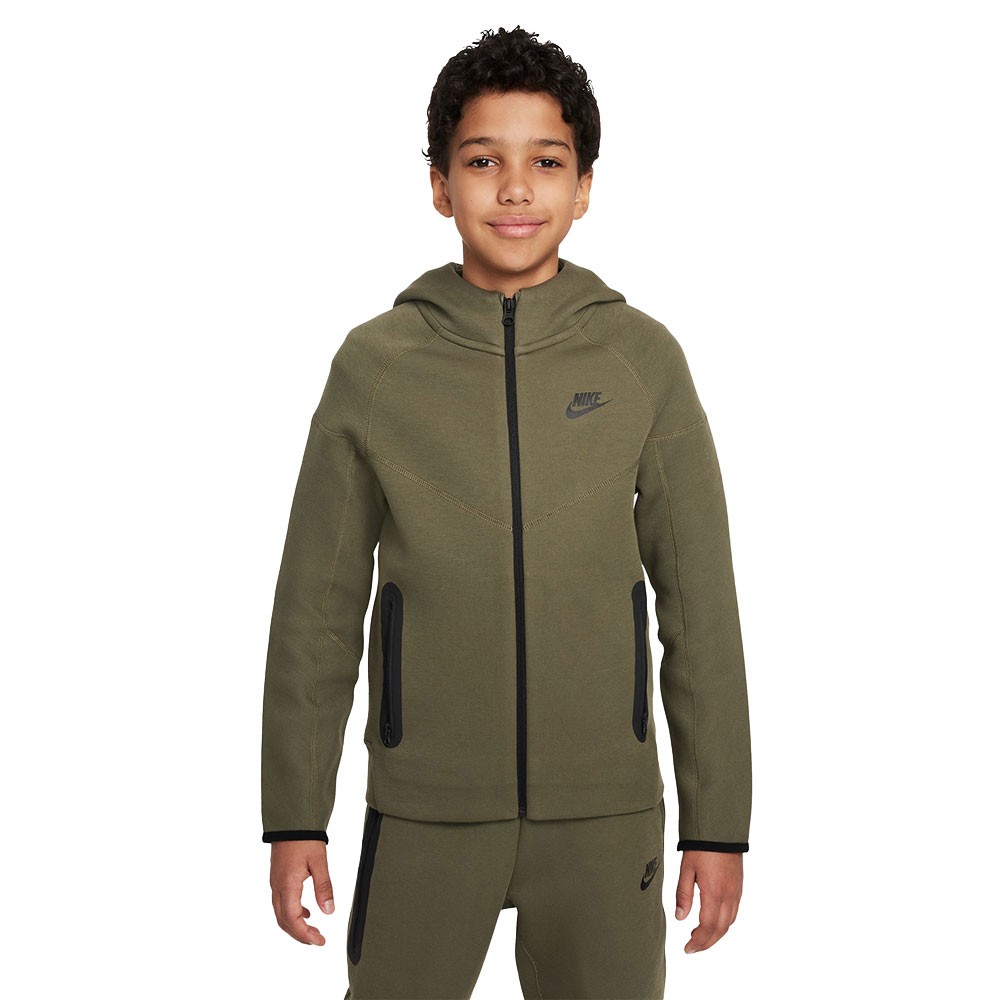 Image of Nike Felpa Tech Fleece Verde Ragazzo S