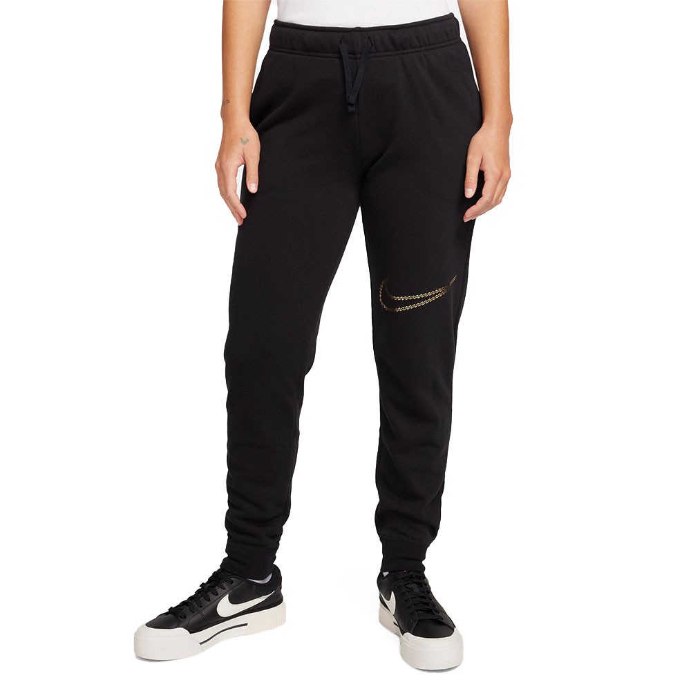 Nike Pantaloni Con Polsino Shine Nero Donna L