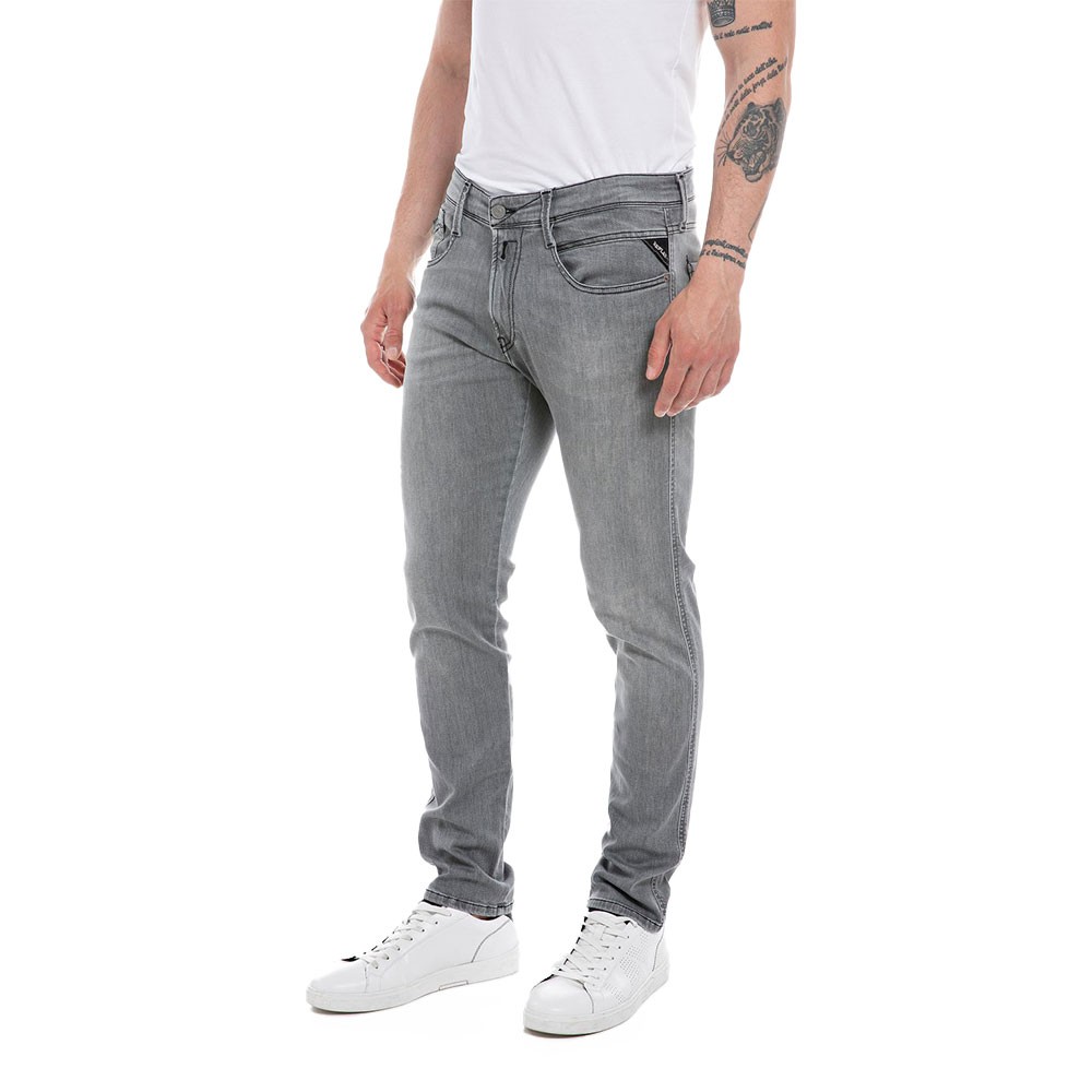 Image of Replay Jeans Anbas L30 Grigio Uomo 30