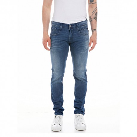 Replay Jeans Anbas L30 Slim Fit Blu Medio Uomo