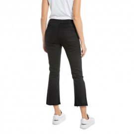 Replay Jeans Fabi Crop Nero Donna