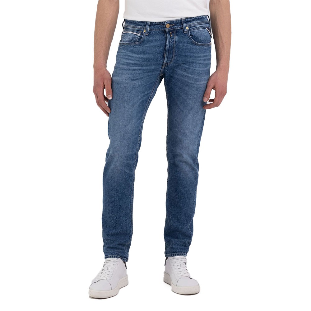 Image of Replay Jeans Grover L32 Blu Medio Uomo 32