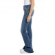 Replay Jeans New Luz Zampa L30 Blu Medio Donna