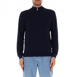Sun 68 Maglioncino Con Cerniera On Cuffs Blu Navy Uomo