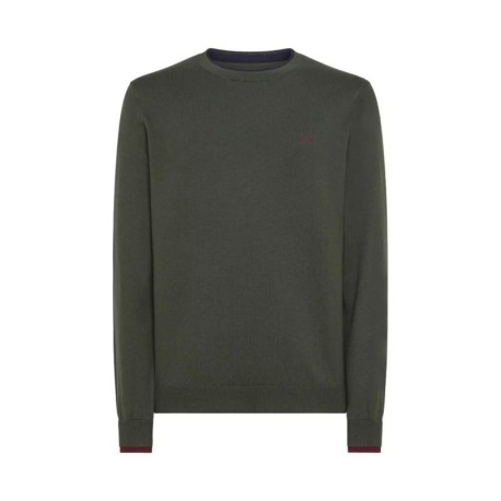 Sun 68 Maglioncino Doppio Collo Verde Uomo