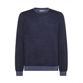 Girocollo Punto Riso Round blu