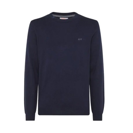 Maglioncino Uomo Basic Girocollo SUN68 - Cotone, Logo Ricamato, Tessuto Morbido E Confortevole