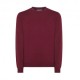 Sun 68 Maglioncino Girocollo Round Solid Bordeaux Uomo