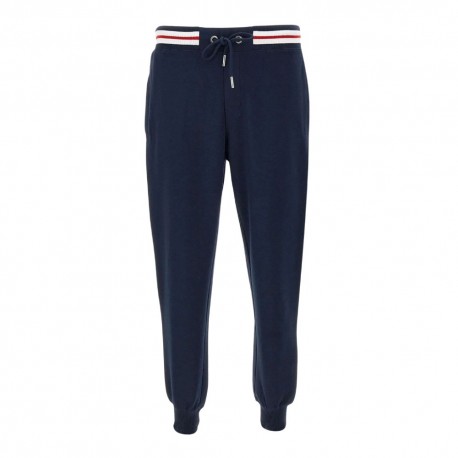 Sun 68 Pantaloni Con Polsino Piquet Blu Uomo