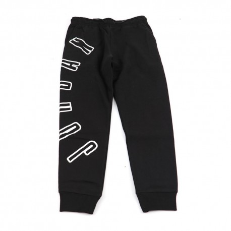 Nike Pantaloni Con Polsino Jordan Logo Gamba Nero Bambino