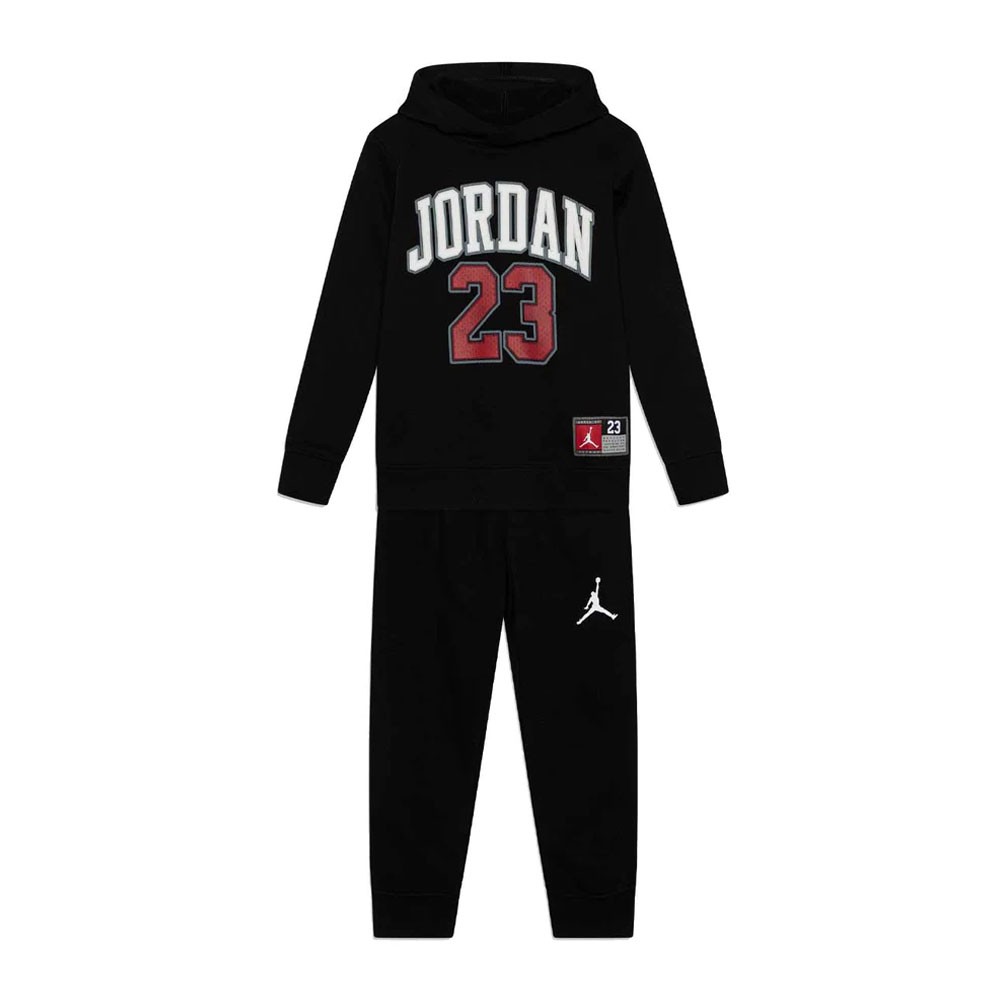 Image of Nike Set Completo Tuta Jordan 23 Nero Bambino 3/4 Anni