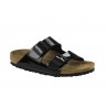 Birkenstock A Arizona  Vernice Doppia Fascia  Nero Lucido Donna