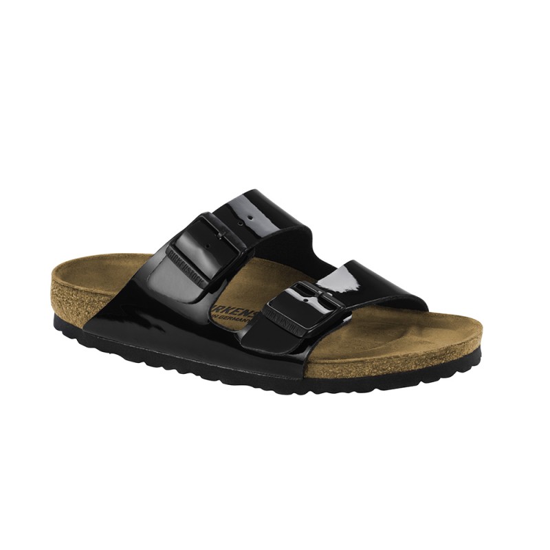 Birkenstock A Arizona Vernice Doppia Fascia Nero Lucido Donna 1005292 -  Acquista online su Sportland