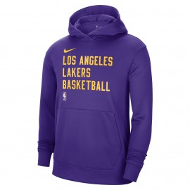 Nike Felpa Nba Lakers Sptlight Viola Giallo Uomo