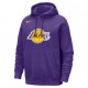 Nike Felpa Nba Lakers Club Viola Giallo Uomo