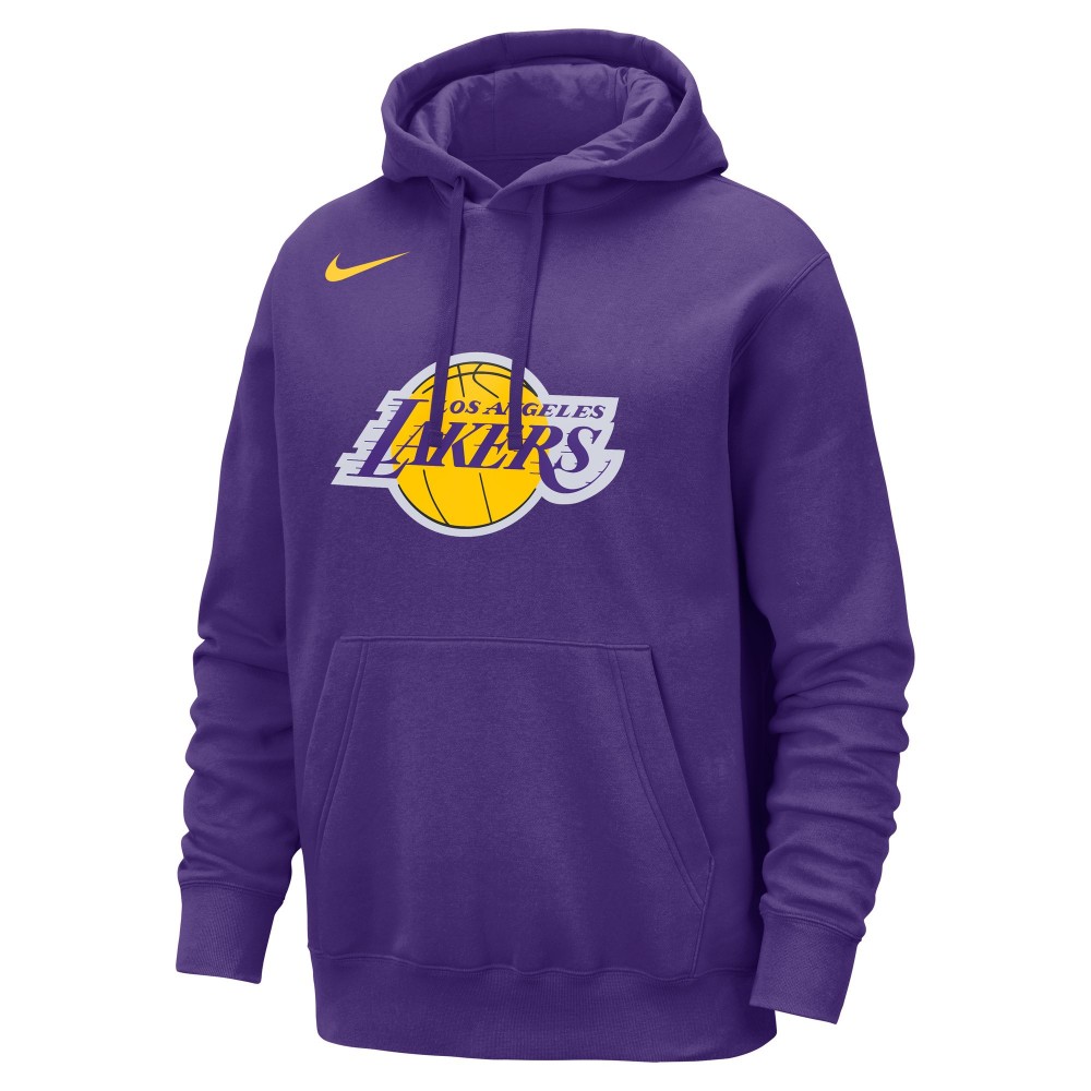 Image of Nike Felpa Nba Lakers Club Viola Giallo Uomo L